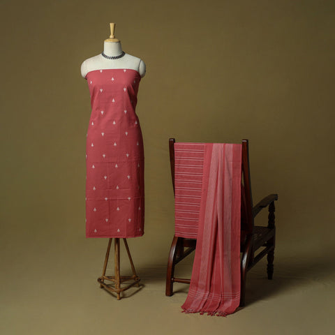Jacquard cotton 3pc unstitched dress material 20