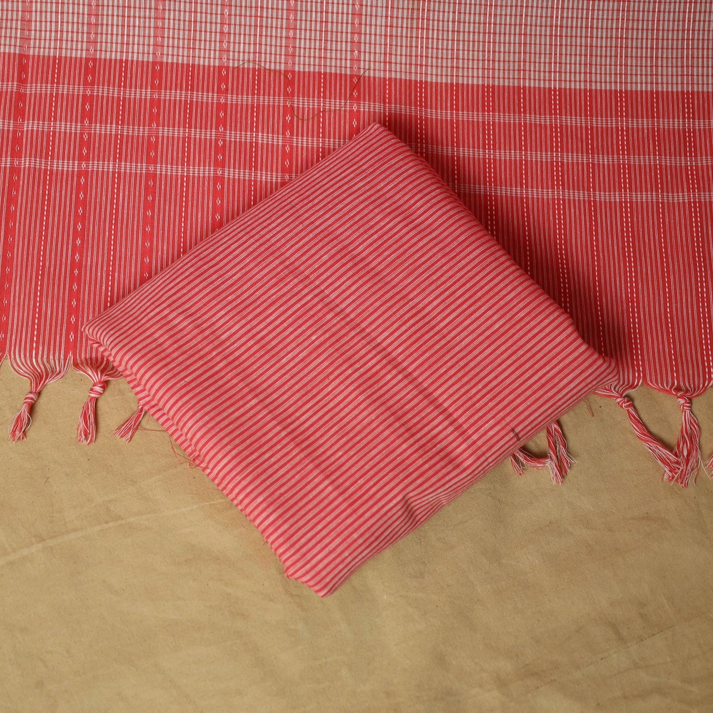 Jacquard cotton 3pc unstitched dress material 44