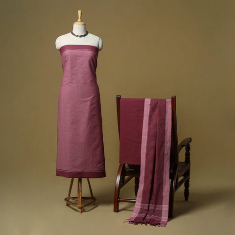 Jacquard cotton 3pc unstitched dress material 70