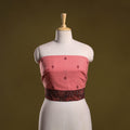 Jacquard cotton blouse piece 48 - handcrafted