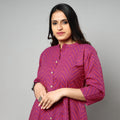  Jacquard Cotton Long Kurta for Women