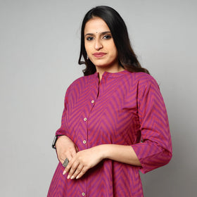  Jacquard Cotton Long Kurta for Women