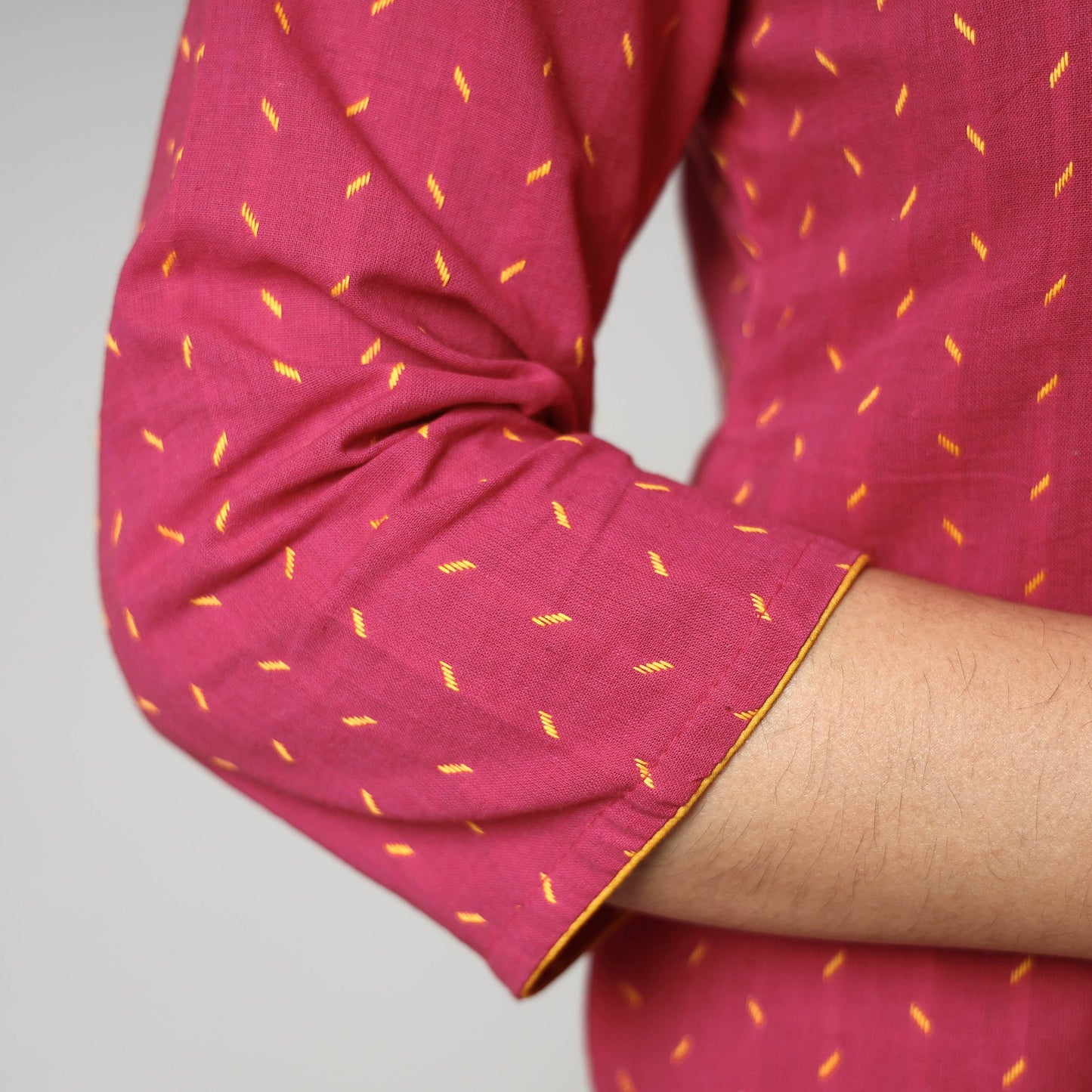 Buy Jacquard Cotton Long Kurta for Women