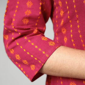 Buy Jacquard Cotton Long Kurta for Women
