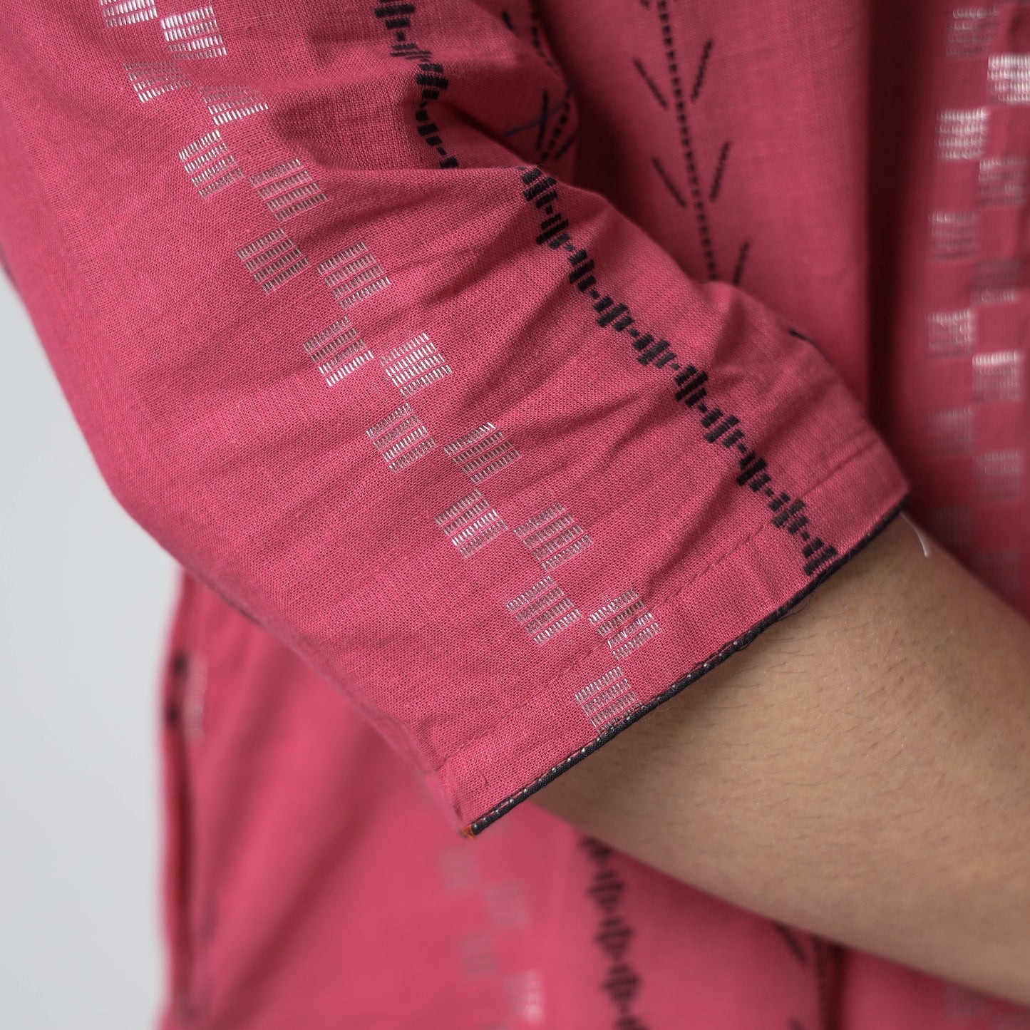 Buy Jacquard Cotton Long Kurta for Women