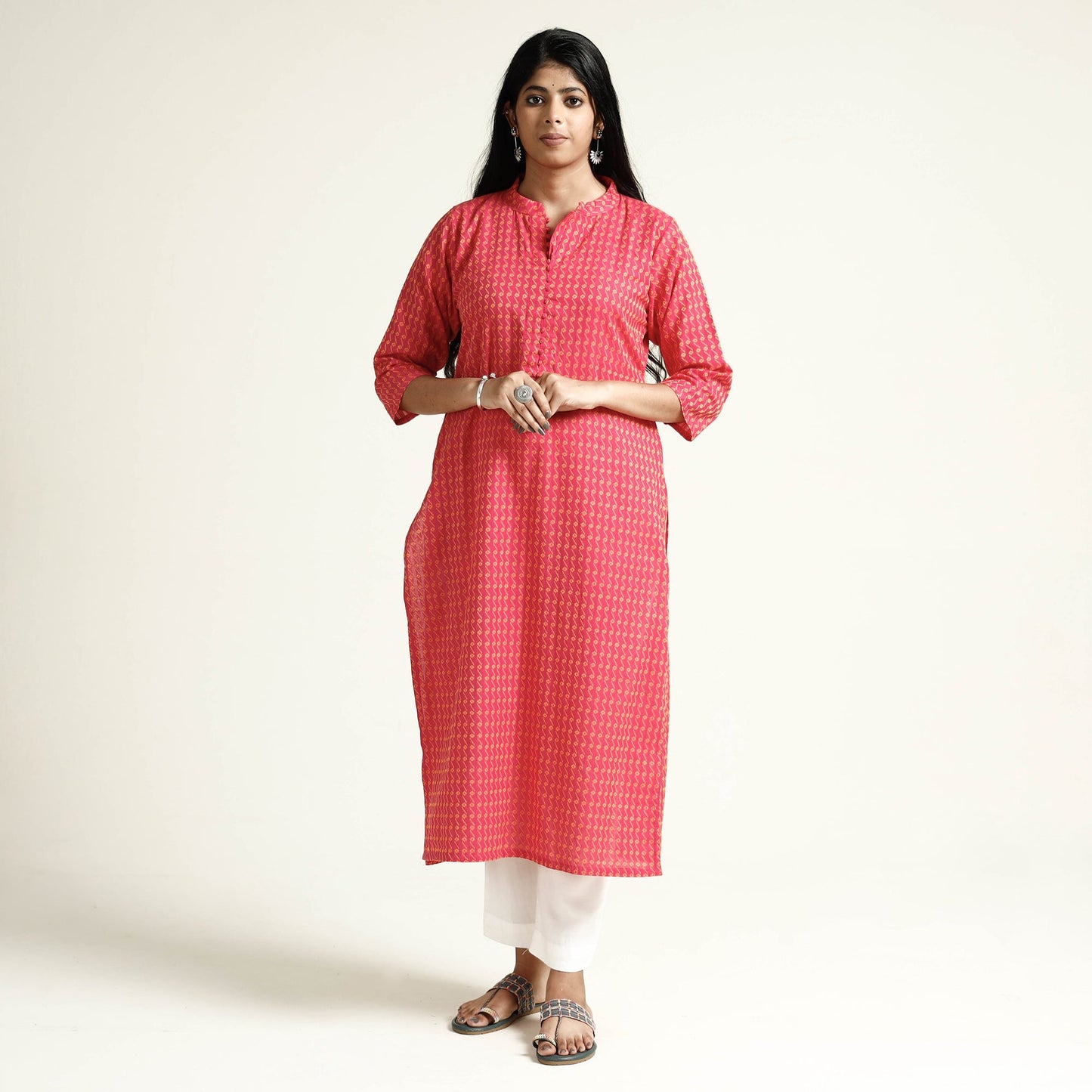 jacquard kurta