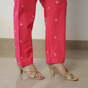Pink - Jacquard Cotton Co-Ord Set 02