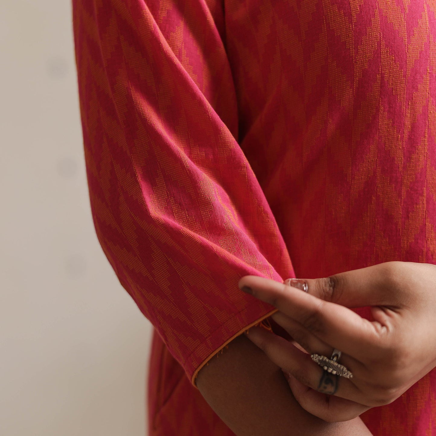  Jacquard Cotton Straight Kurta for Women