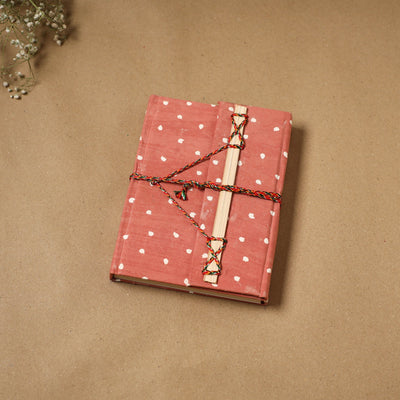 Jacquard fabric cover handmade paper notebook with thread