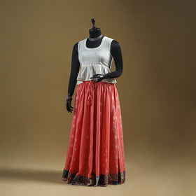 Jacquard patchwork 24 kali cotton long skirt 06