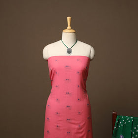 Jacquard weave cotton 2pc unstitched dress material