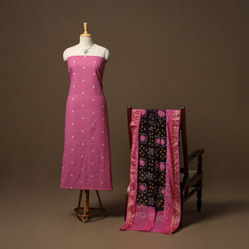 Jacquard weave cotton 2pc unstitched dress material