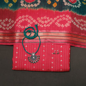 Jacquard weave cotton 2pc unstitched dress material