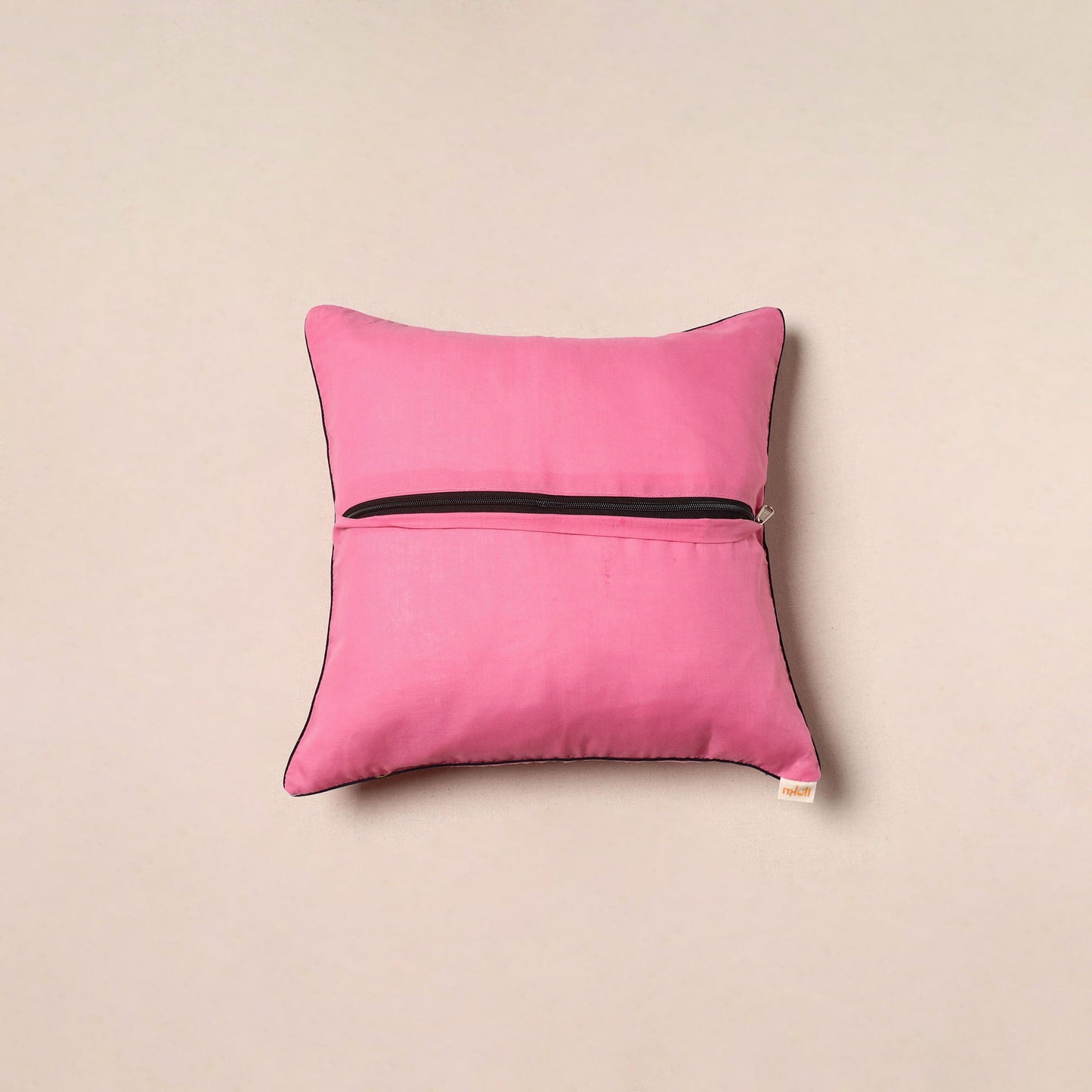 Jacquard weave cotton cushion cover 47 - handcrafted