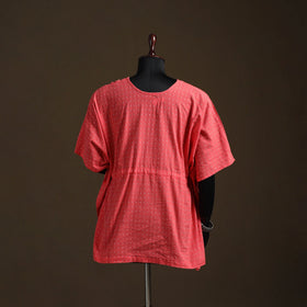 Jacquard weave cotton kaftan (short) 06 - handcrafted