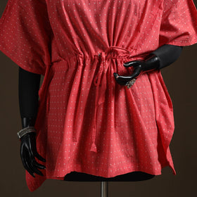 Jacquard weave cotton kaftan (short) 06 - handcrafted