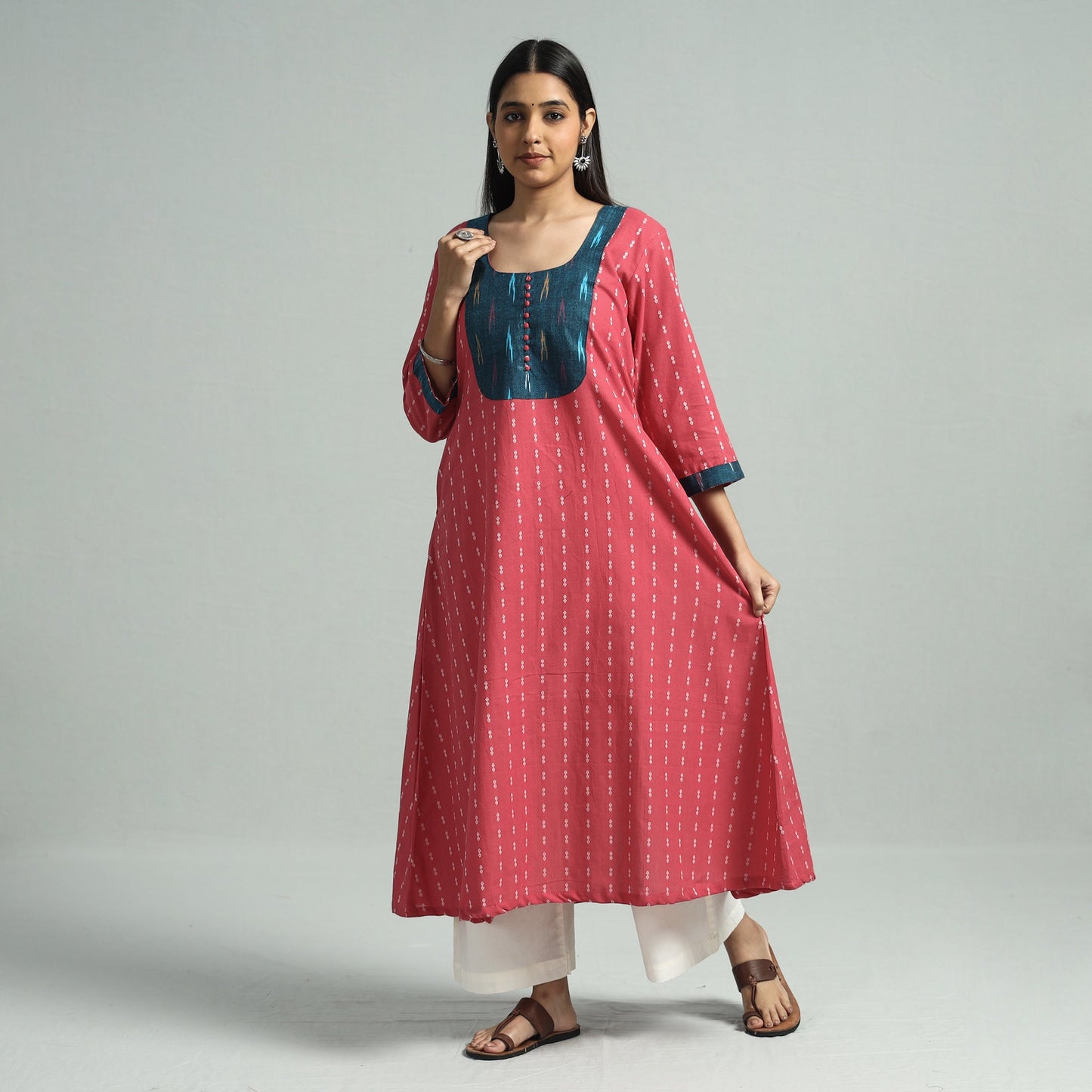 Jacquard kurta 