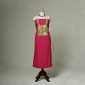 Jacquard weave cotton patchwork unstitched kurta material