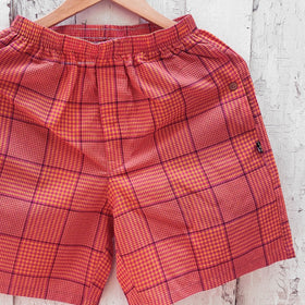 Pink - jacquard weave cotton unisex boxer/shorts