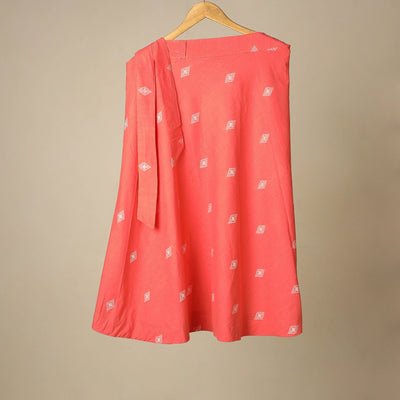 Jacquard weave cotton wrap around skirt 12 - handcrafted