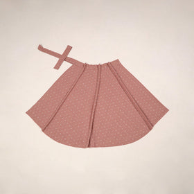 Jacquard weave cotton wrap around skirt 32 - handcrafted