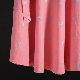 Jacquard weave cotton wrap around skirt 34 - handcrafted