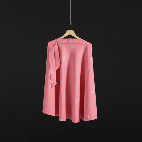 Jacquard weave cotton wrap around skirt 34 - handcrafted