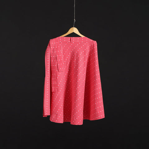 Jacquard weave cotton wrap around skirt 35 - handcrafted