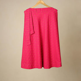 Jacquard weave cotton wrap around skirt 39 - handcrafted