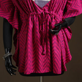 Jacquard weave patchwork cotton kaftan (short) 08