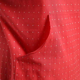 Buy Pink Jacquard Weaving Cotton Apron with Pocket