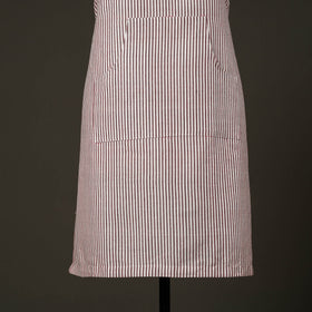 Pink - jhiri handloom cotton apron with pocket 32