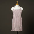 Pink - jhiri handloom cotton apron with pocket 32