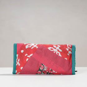 Pink Jugaad Handmade Patchwork Cotton Two Fold Clutch Wallet