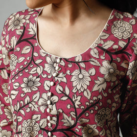  Kalamkari Printed Cotton Kurta For Women
