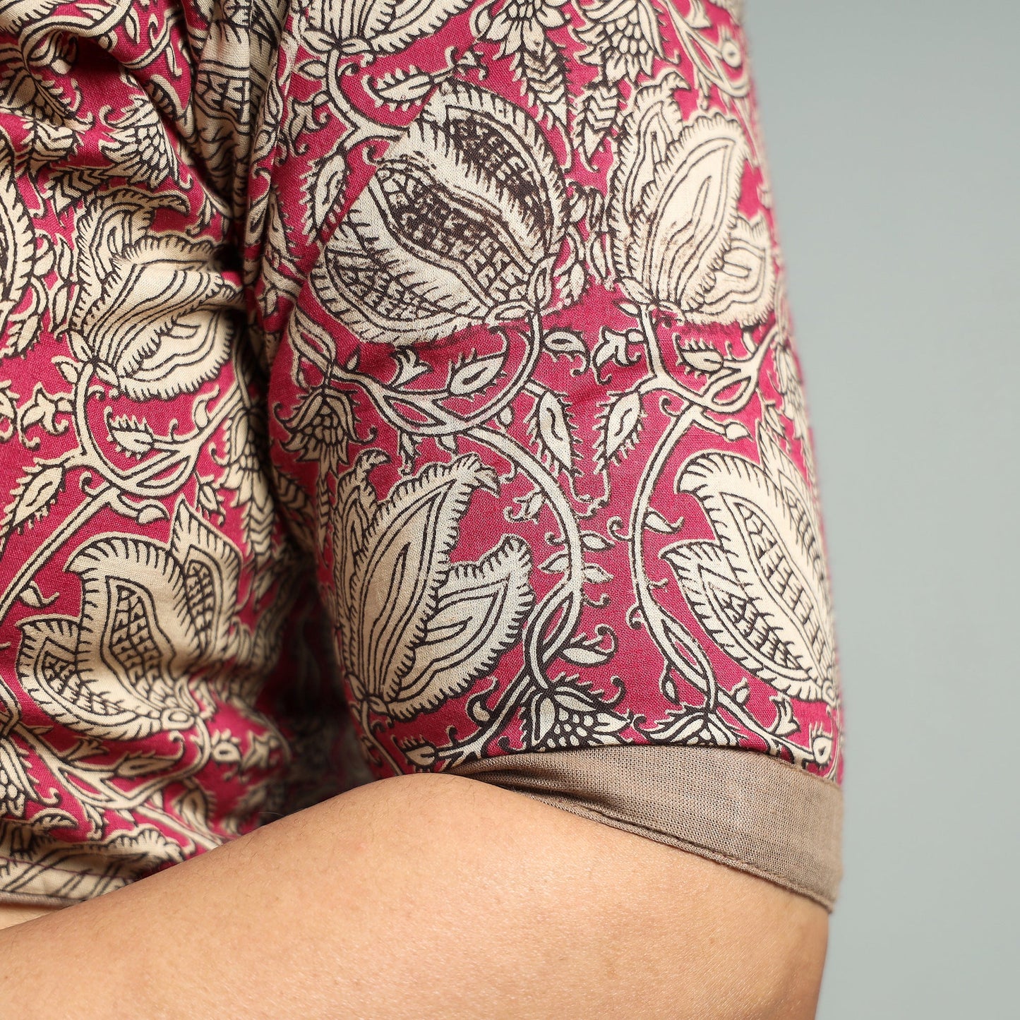 Buy Kalamkari Printed Cotton Stitched Blouse 