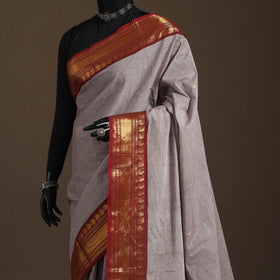 Pink - kandangi buti chettinad cotton saree with border 02