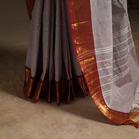 Pink - kandangi buti chettinad cotton saree with border 02