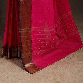 Pink - kandangi buti chettinad cotton saree with border 17