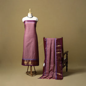 Kandangi chettinad cotton 2pc unstitched dress material 02