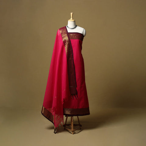 Kandangi chettinad cotton 2pc unstitched dress material 17