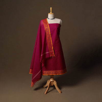 Kandangi chettinad cotton 2pc unstitched dress material 43