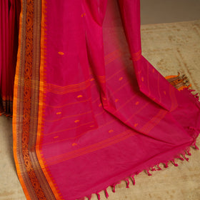 Pink - kandangi chettinad cotton saree with border 09