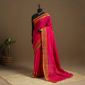 Pink - kandangi chettinad cotton saree with border 09
