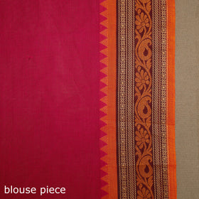 Pink - kandangi chettinad cotton saree with border 09
