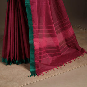 Pink - kandangi chettinad cotton saree with border 100