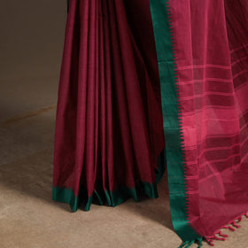 Pink - kandangi chettinad cotton saree with border 100