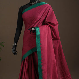 Pink - kandangi chettinad cotton saree with border 100