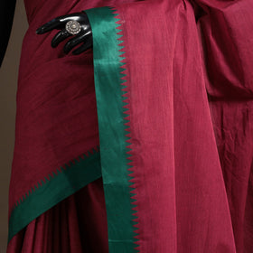 Pink - kandangi chettinad cotton saree with border 100