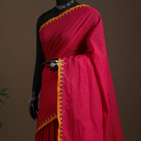 Pink - kandangi chettinad cotton saree with border 62